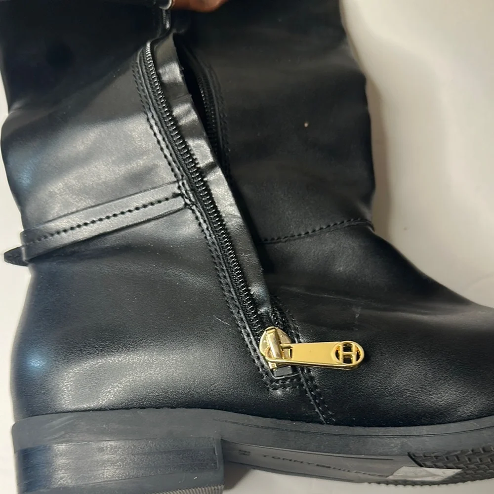 Black and Brown Leather Riding Boots - Picture 7 of 9